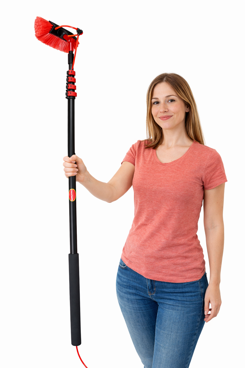 Kit Pulizia Pannelli solari fotovoltaici, idrospazzola Multiples, estensibile fino a 7 metri